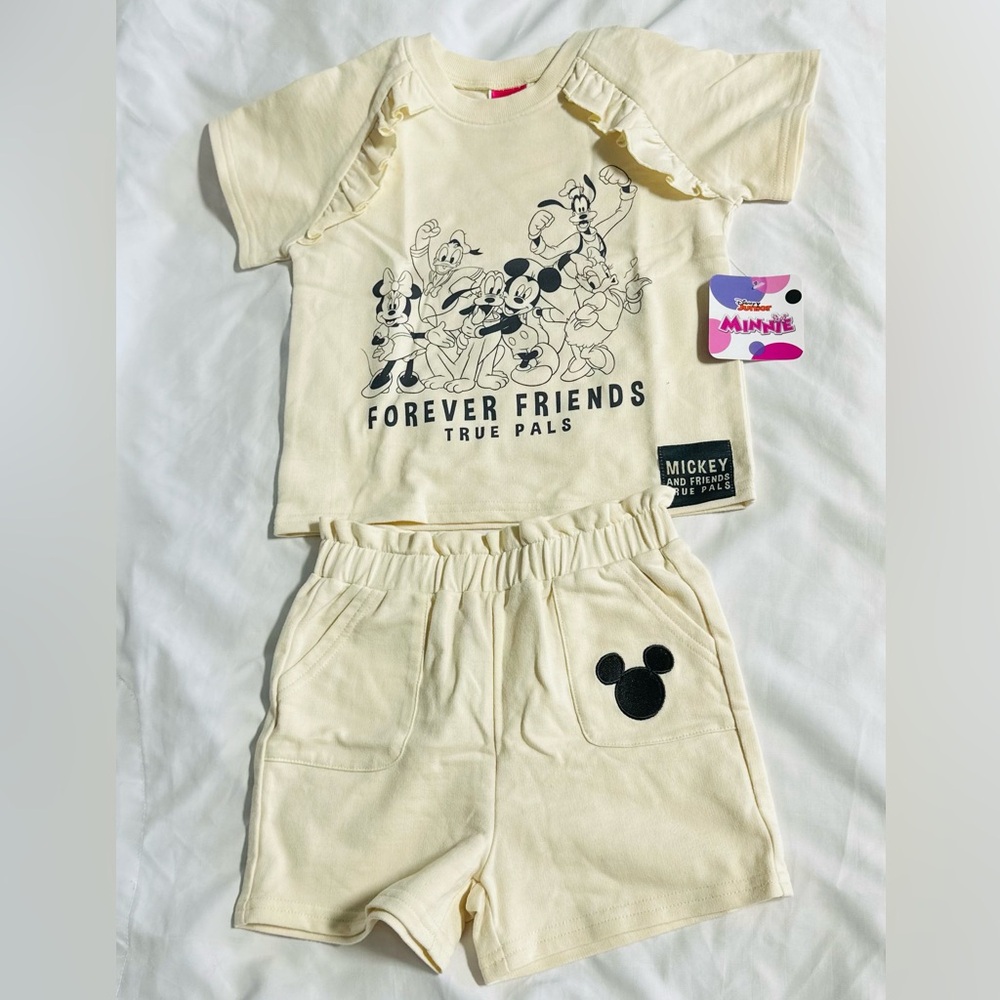 Disney junior minnie short set 4t